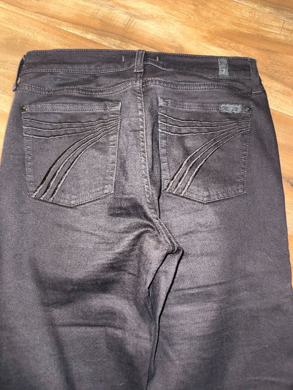 7 For All Man Kind Black Jeans